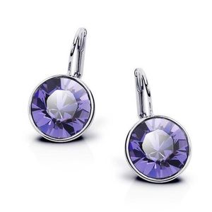 Stunning French Clip Purple Earrings